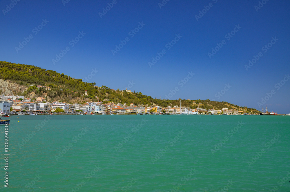 sea, ships and waterfront in Zante on the island of Zakynthos sea, ships and waterfront in Zante on the island of Zakynthos