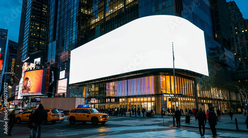 Mockup à l'extérieur - forme courbes