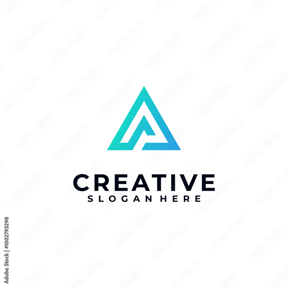 Modern Gradient Triangle Logo Design Concept
Modern Gradient Triangle Logo Design Concept