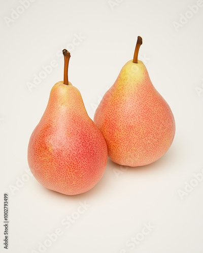 Pears are isolated on a cle...