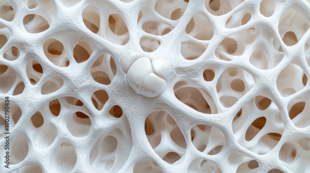 Abstract Texture of Bone Structure in White Color Abstract Texture of Bone Structure in White Color