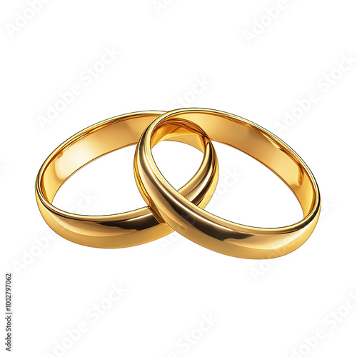 Two golden wedding rings