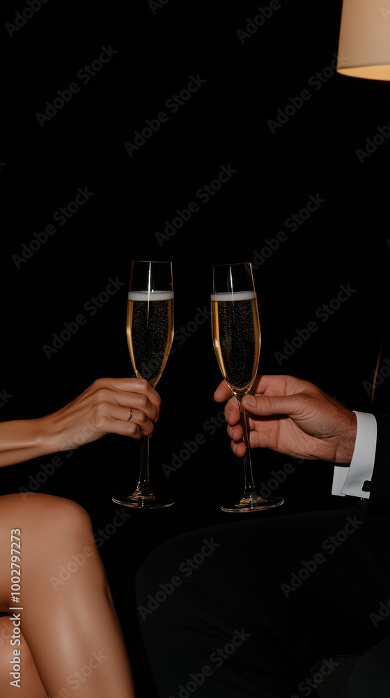 Célébration au champagne Célébration au champagne