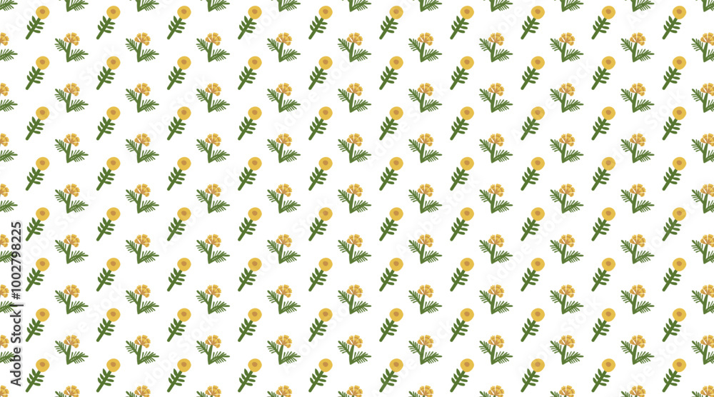 Simple small pattern in yellow flower with transparent background. Pattern in samples Simple small pattern in yellow flower with transparent background. Pattern in samples