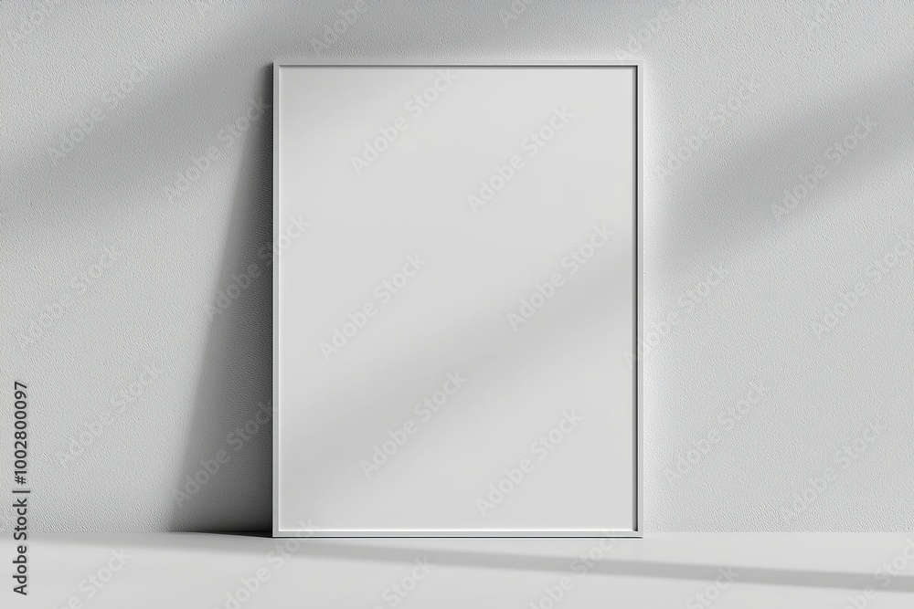 A3 Poster Mockup on White Background created with Generative AI A3 Poster Mockup on White Background created with Generative AI