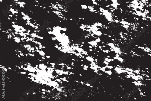 Close-Up of a Textured Black and White Powder Backdrop