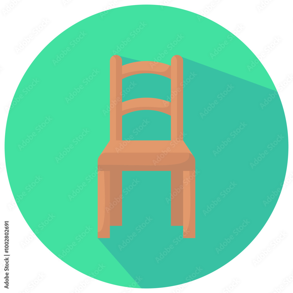 dining chair round flat vector icon dining chair round flat vector icon