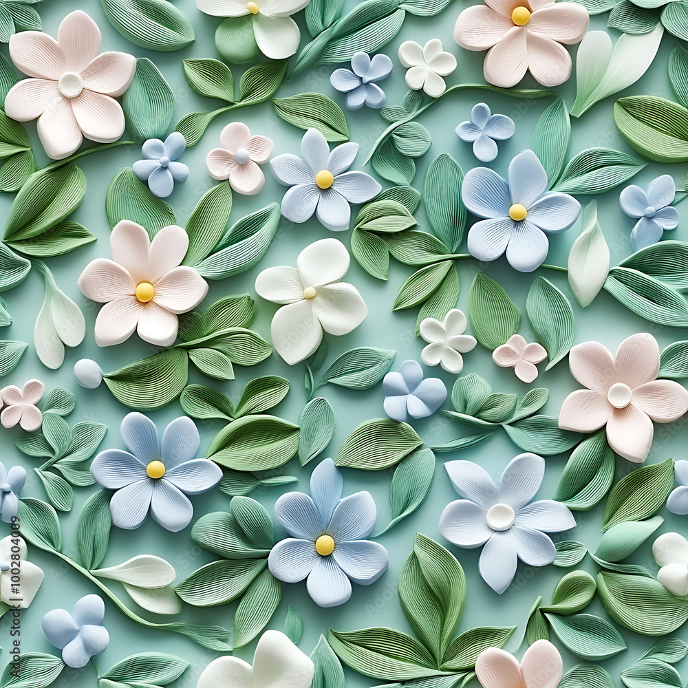 Obraz premium flower, seamless pattern, the beauty of the colors of flower petals