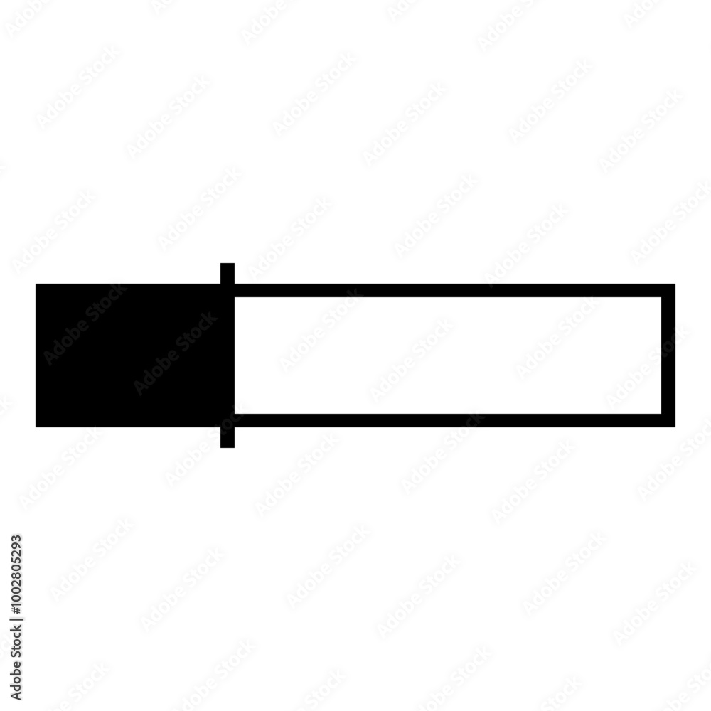 Obraz premium Loading Bar Icon. Simple Waiting Symbol Vector Illustration.