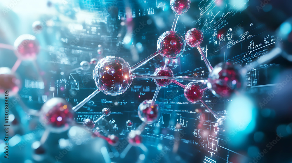 Obraz premium Futuristic Biotech Concepts and Genetic Engineering