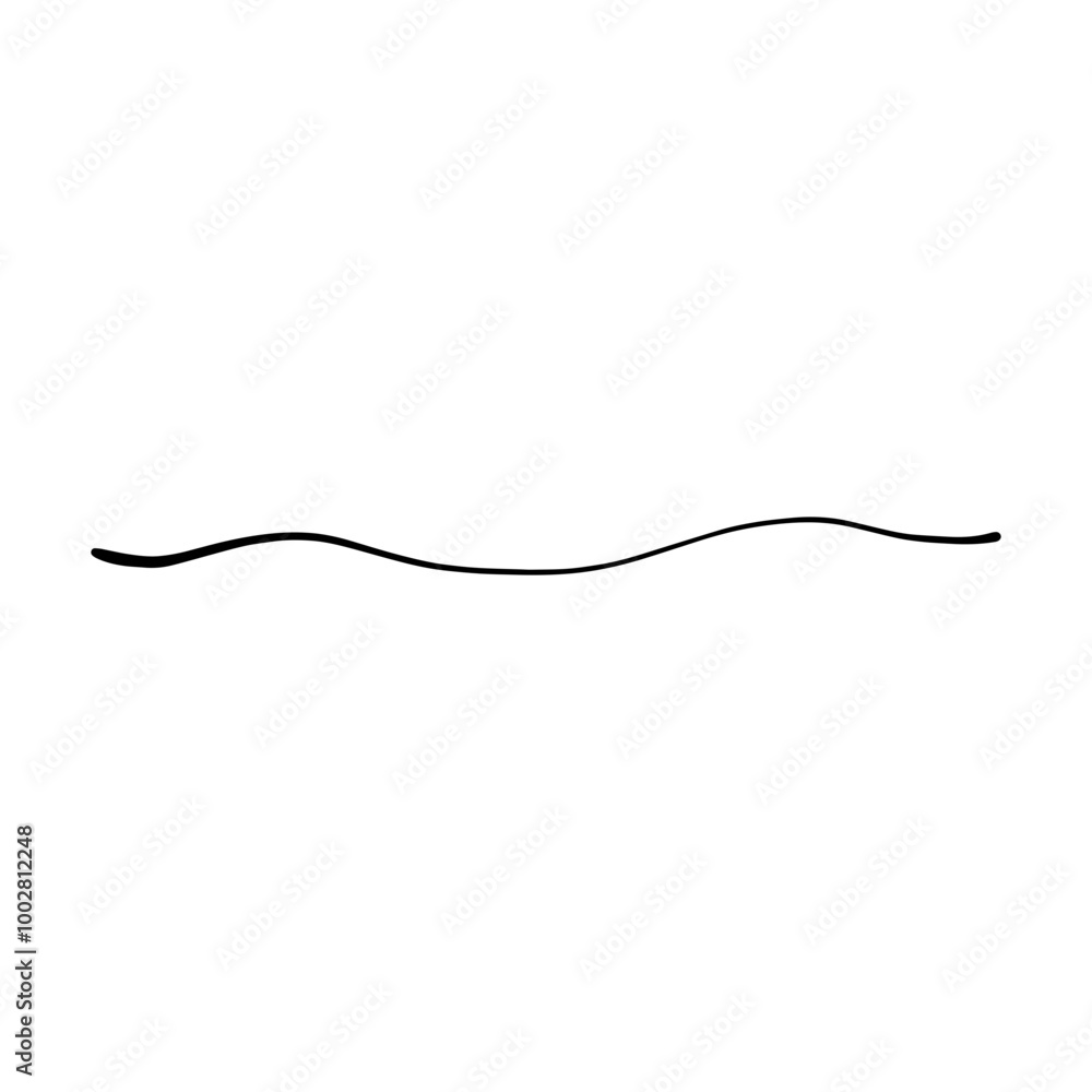 Hand drawn curly divider line icon vector illustration design element of swish, swash, swoosh underline swirl squiggle stroke line Hand drawn curly divider line icon vector illustration design element of swish, swash, swoosh underline swirl squiggle stroke line