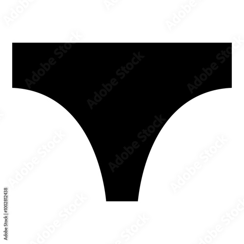 Single underwear solid icon