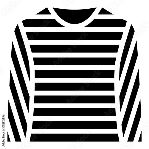 Long sleeve icon. Simple shirt vector illustration.