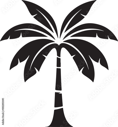 Tree icon silhouette vector style.