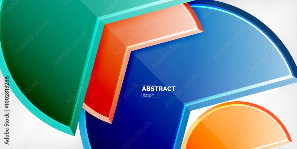 Glass reflective geometric round shapes background. Vector Illustration For Wallpaper, Banner, Background, Card, Book Illustration, landing page Glass reflective geometric round shapes background. Vector Illustration For Wallpaper, Banner, Background, Card, Book Illustration, landing page