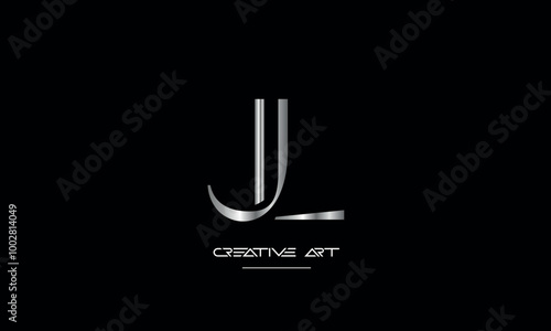 JL, LJ, J, L abstract letters logo monogram photo