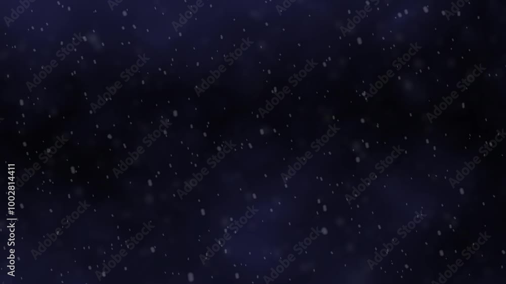 Slowly falling snow against a dark background, creating a serene and peaceful winter atmosphere Slowly falling snow against a dark background, creating a serene and peaceful winter atmosphere