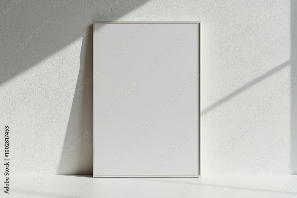 A3 Poster Mockup on White Background created with Generative AI A3 Poster Mockup on White Background created with Generative AI