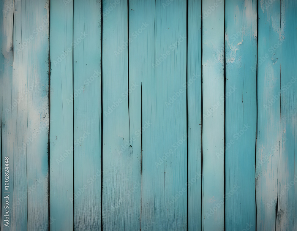 Obraz premium Vintage blue wood background with peeling paint