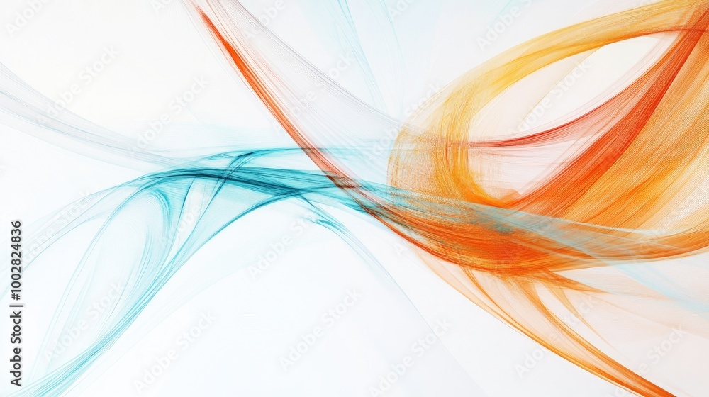 Abstract swirling trails representing honesty create a stunning visual display on a pure white background, symbolizing truth and transparency Abstract swirling trails representing honesty create a stunning visual display on a pure white background, symbolizing truth and transparency