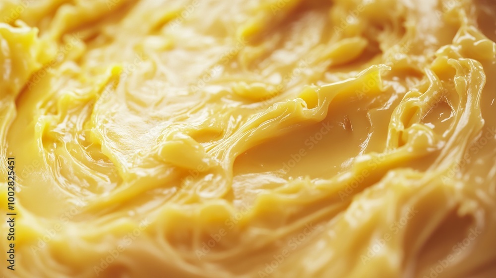 Close-up of Creamy Yellow Butter Texture Close-up of Creamy Yellow Butter Texture