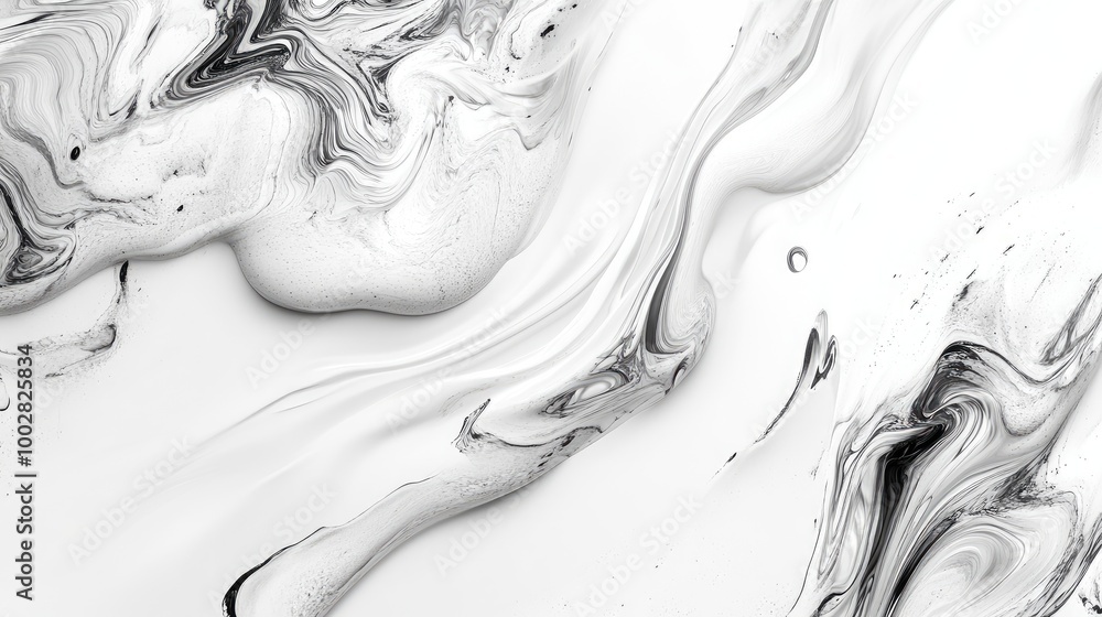 Fototapeta premium Honest swirling patterns form a mesmerizing abstract design on a white background, symbolizing truth and transparency in an artistic display