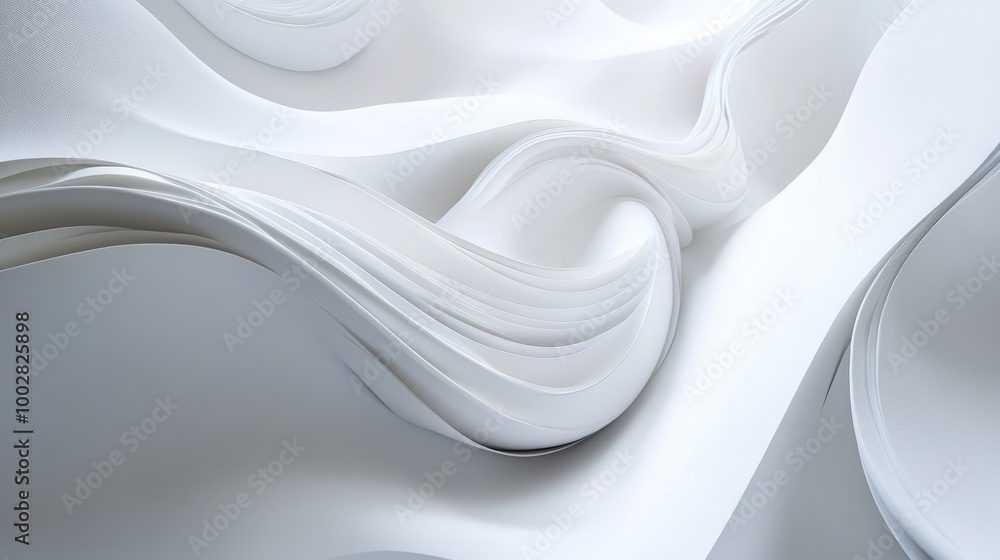 Honest swirling patterns form an elegant abstract design on a white backdrop, creating a sense of integrity and purity in an artistic display Honest swirling patterns form an elegant abstract design on a white backdrop, creating a sense of integrity and purity in an artistic display