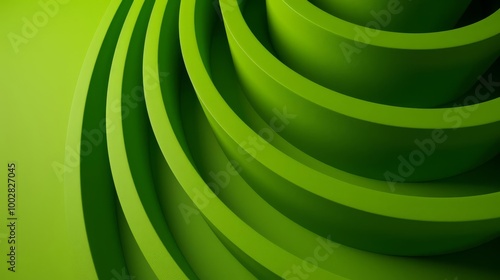 Wallpaper Mural Abstract green spiral pattern background. Torontodigital.ca