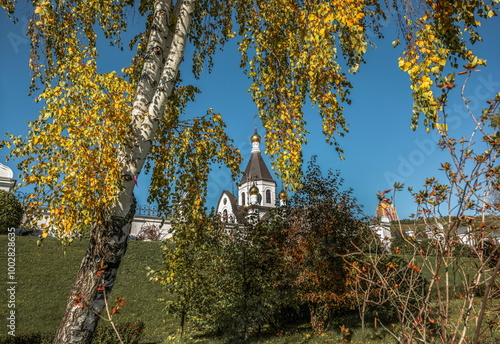  Bell tower in the Holy Dormition Monastery in Krasnoyarsk