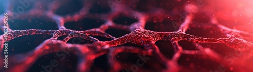 Abstract depiction of liver pain and discomfort, red glowing areas symbolizing inflammation, dark background for contrast, hepatitis cirrhosis, symptom visualization