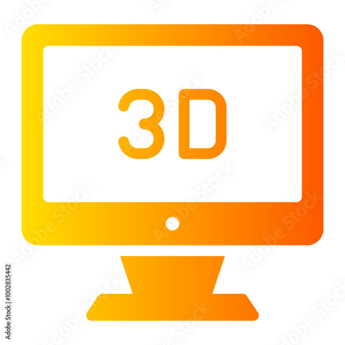 3d model gradient icon