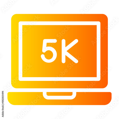 5k gradient icon