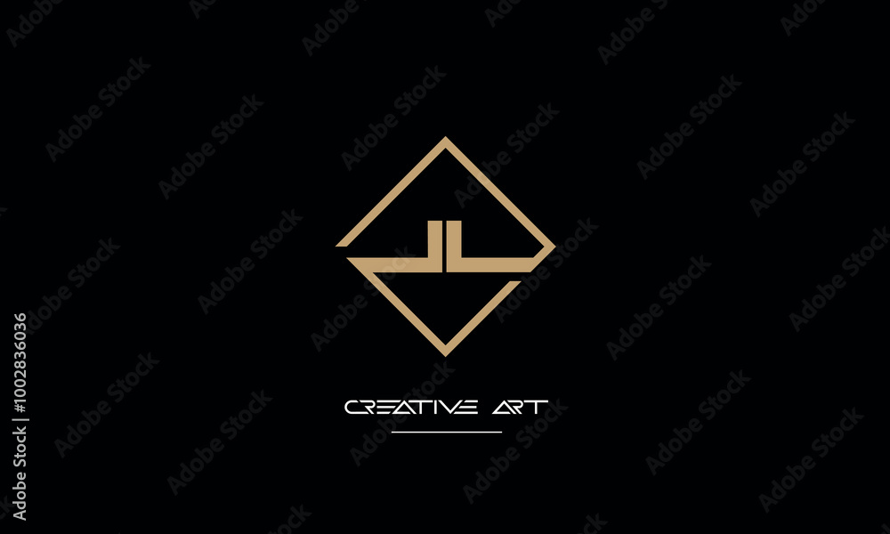 JL, LJ, J, L abstract letters logo monogram JL, LJ, J, L abstract letters logo monogram
