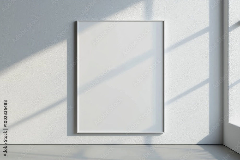 A3 Poster Mockup on White Background created with Generative AI A3 Poster Mockup on White Background created with Generative AI