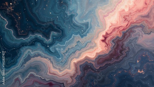 Marble patterned texture background. Abstract marbling artwork for design Generated by AI