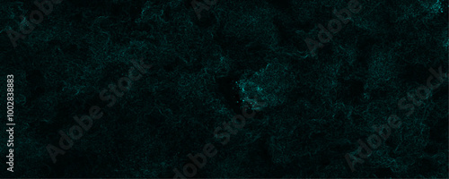Scattered heavy dark green jade colored texture grunge texture on a dark sky surface lightning abstract background. Abstract background with dark jade rough grainy stone or concrete wall texture.