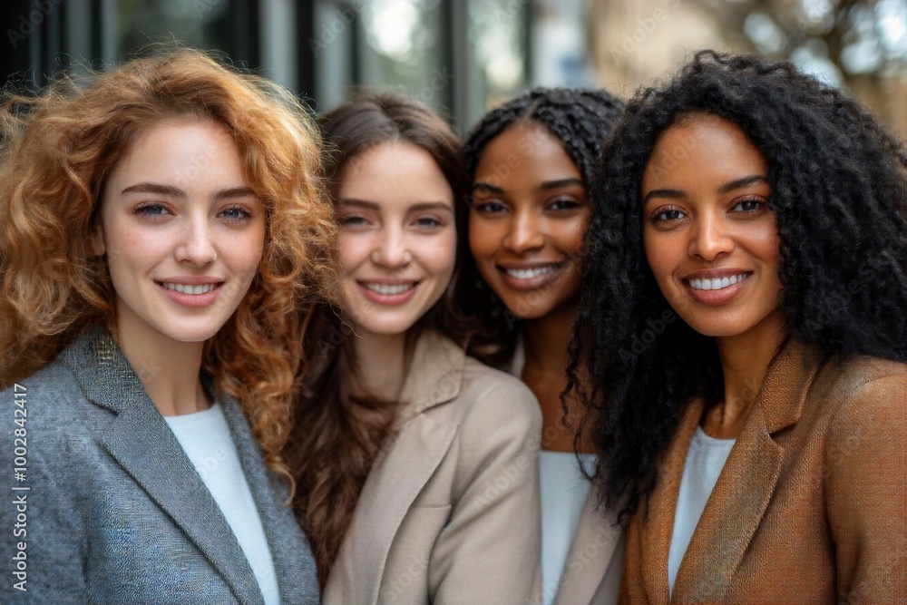 Businesswomen Friendship Diversity Multiethnic, Generative AI Businesswomen Friendship Diversity Multiethnic, Generative AI