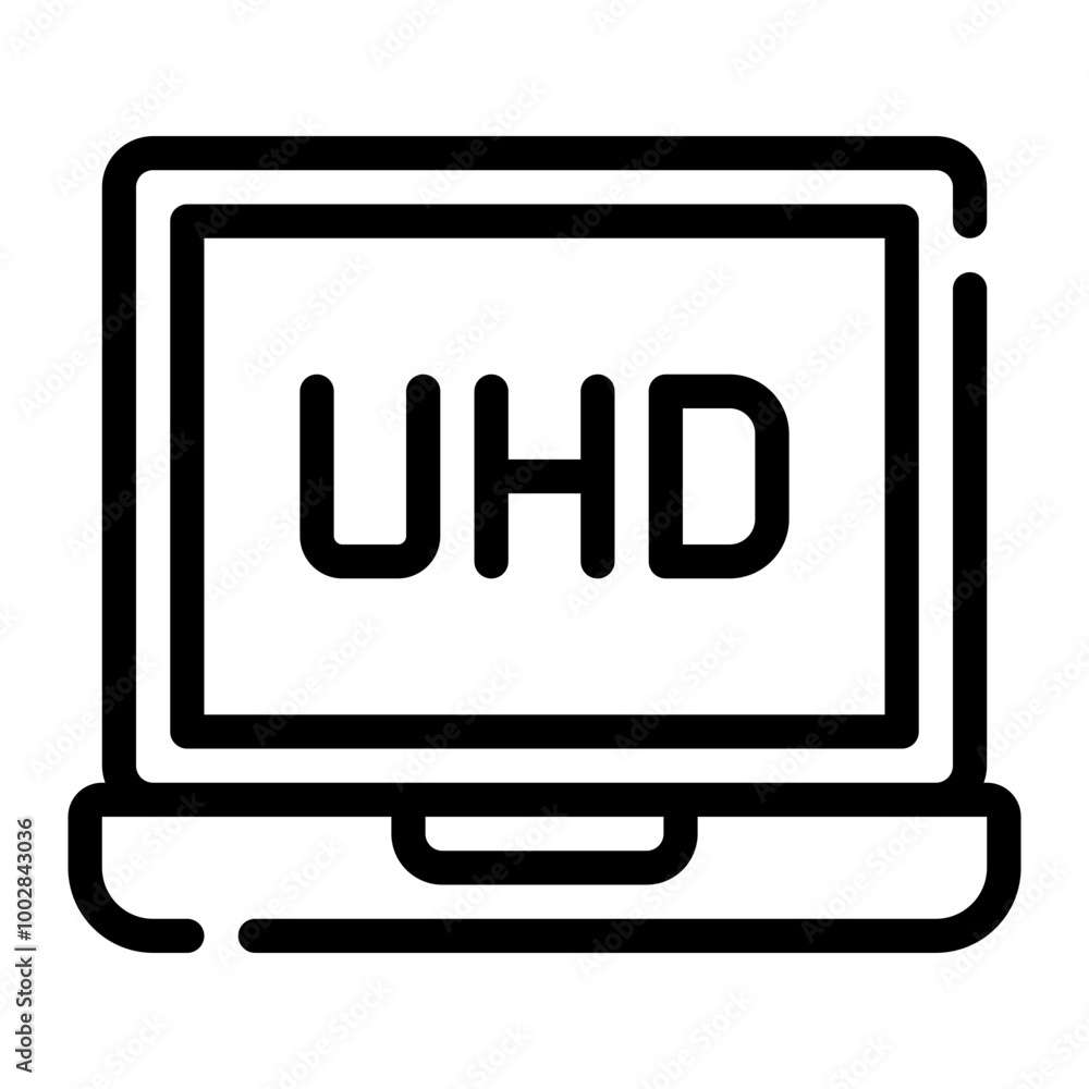 uhd line icon uhd line icon