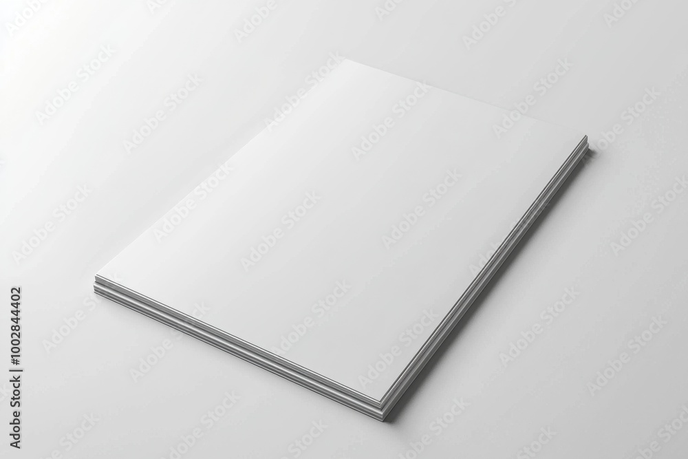 A3 Poster Mockup on White Background created with Generative AI A3 Poster Mockup on White Background created with Generative AI
