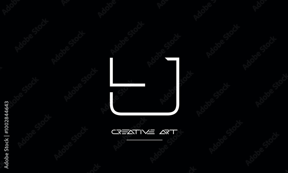 JL, LJ, J, L abstract letters logo monogram JL, LJ, J, L abstract letters logo monogram