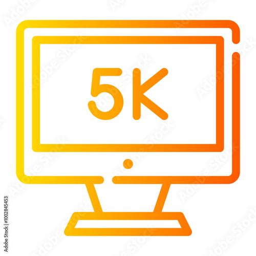 5k gradient icon