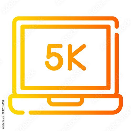 5k gradient icon