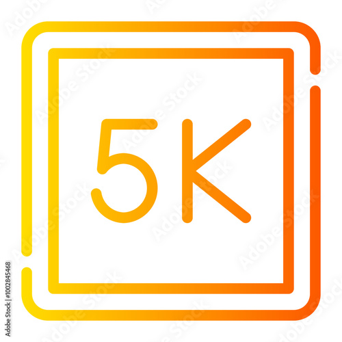 5k gradient icon
