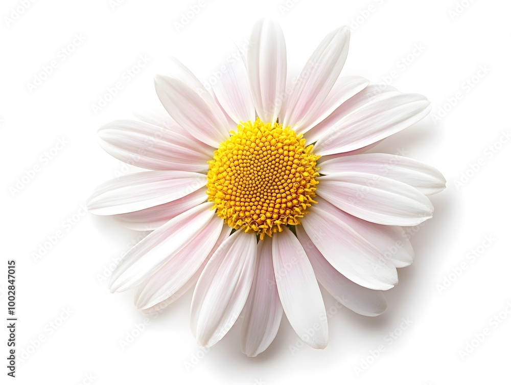 Delicate Pink and White Daisy Flower Blooming in Natural Setting Delicate Pink and White Daisy Flower Blooming in Natural Setting