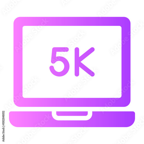 5k gradient icon