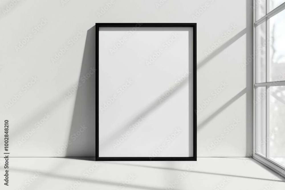 A3 Poster Mockup on White Background created with Generative AI A3 Poster Mockup on White Background created with Generative AI