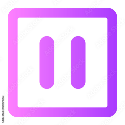 pause button gradient icon