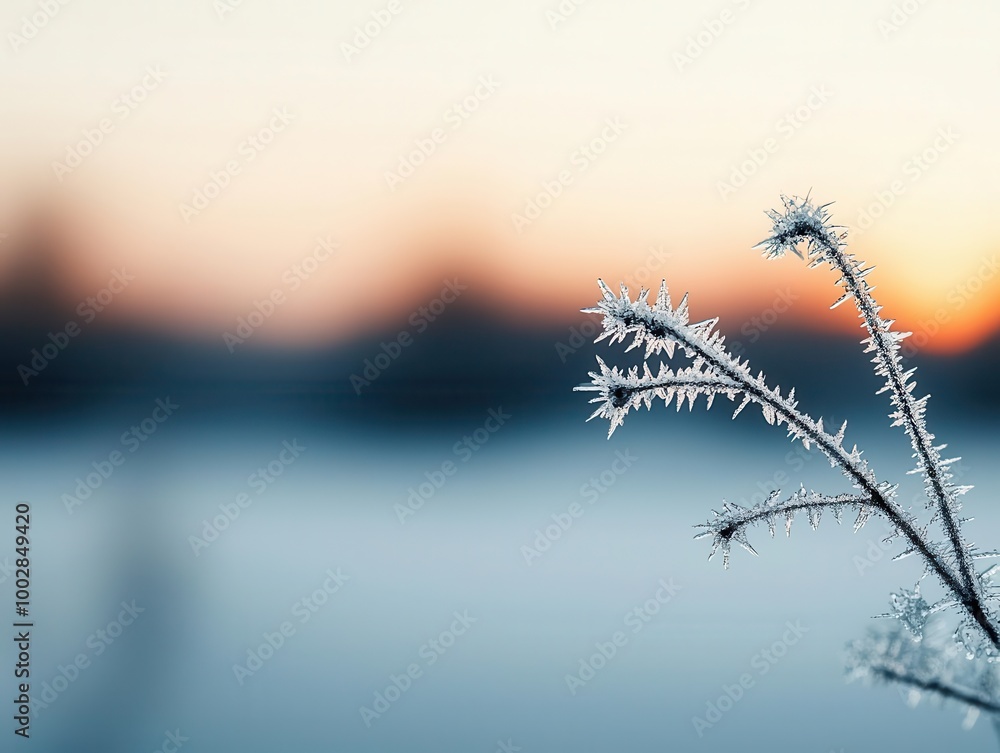 Frost forming on a window, showing heat loss in a cold environment, thermodynamics, heat transfer in freezing conditions concept Frost forming on a window, showing heat loss in a cold environment, thermodynamics, heat transfer in freezing conditions concept
