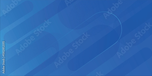 Abstract blue background with diagonal lines. Dynamic shapes composition. Vector illustration