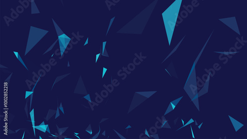 Abstract background with connecting dots and lines. Network connection structure. Data technology and scientific illustration. Plexus effect. 3D vector illustration